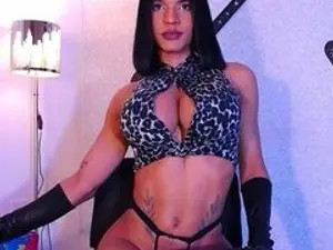 Enjoy watching hardcore scene titled NatyTSMusclex, 21 years old, brunette hair trans