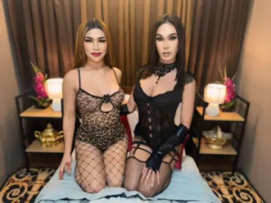 Stream complete video named SarahJessicaTransDuo, 26 years old, brunette hair trans